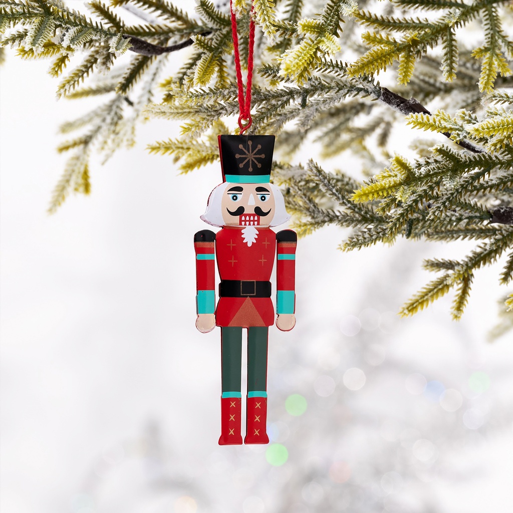 NY23 NUTCRAKER AĞAÇ SÜSÜ, KIRMIZI