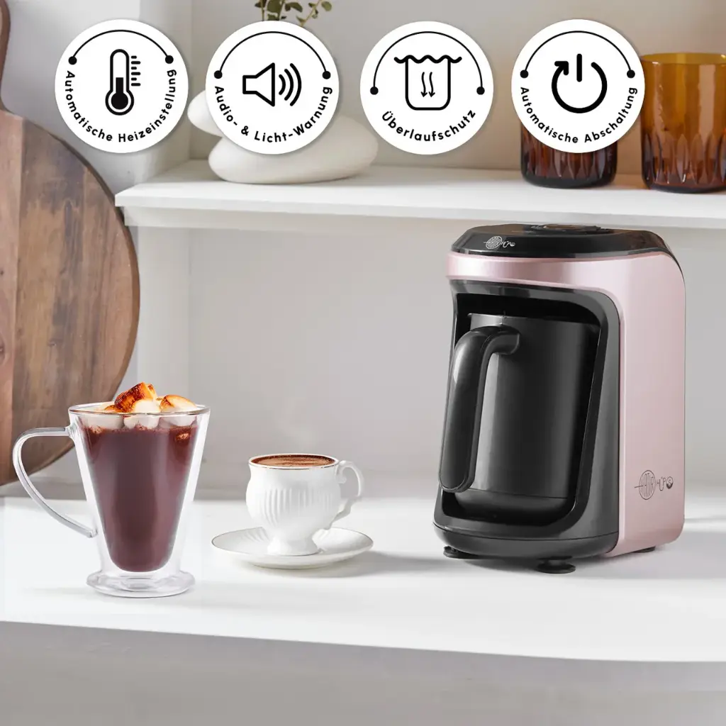  Karaca Hatır Hups Turkish Coffee Maker Rosegold