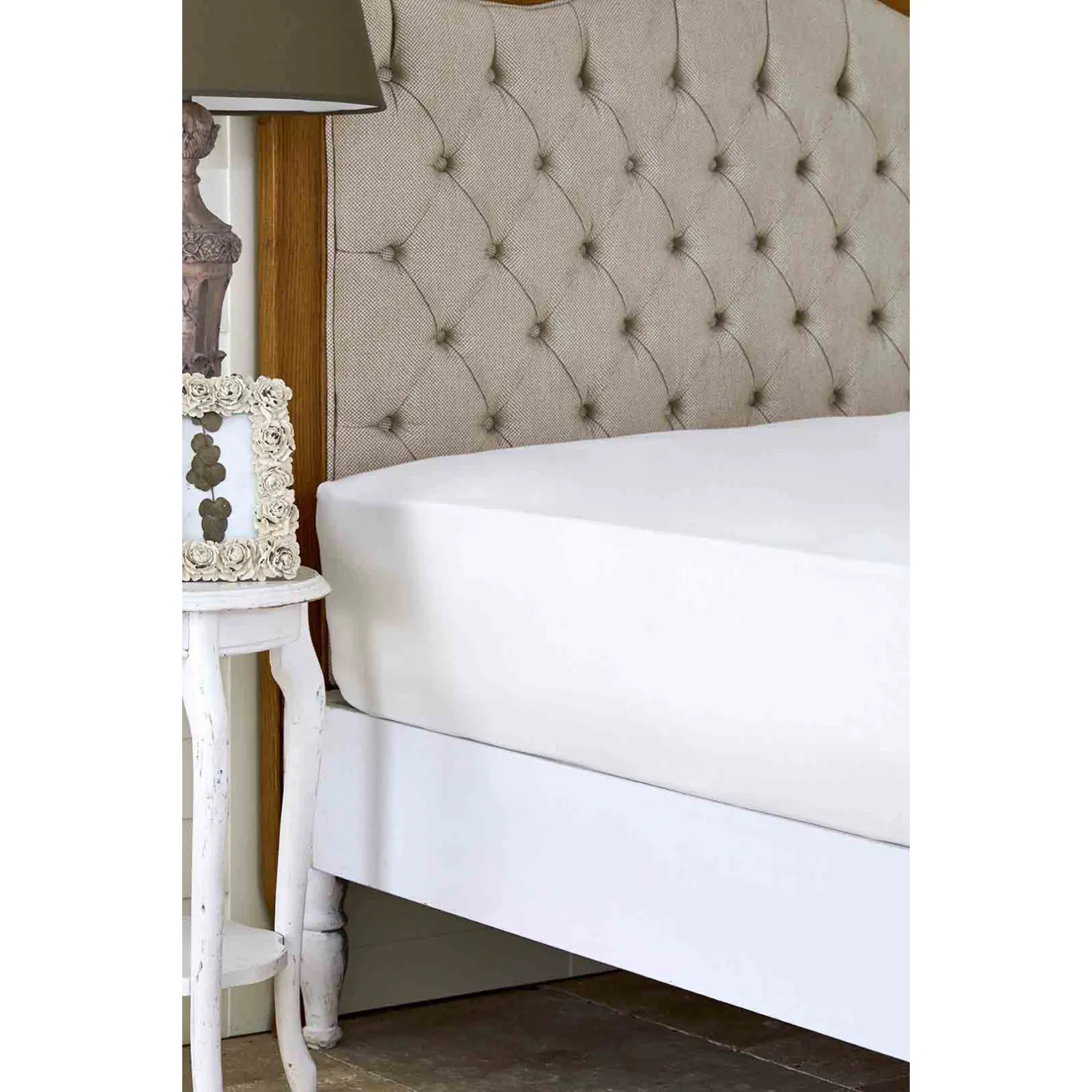 KH WHITE RNF 160*240 ملاءة مسطحة مفردة KS