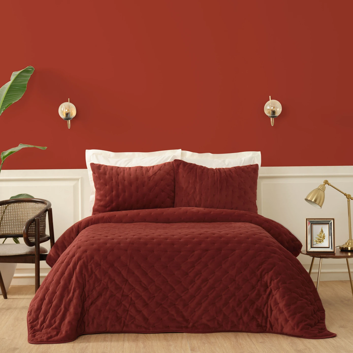 TIANA TERRACOTTA DOUBLE KS CHESTER BED MATTRESS
