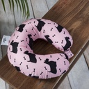 VISCO COMFY PINK TRAVEL NECK PILLOW