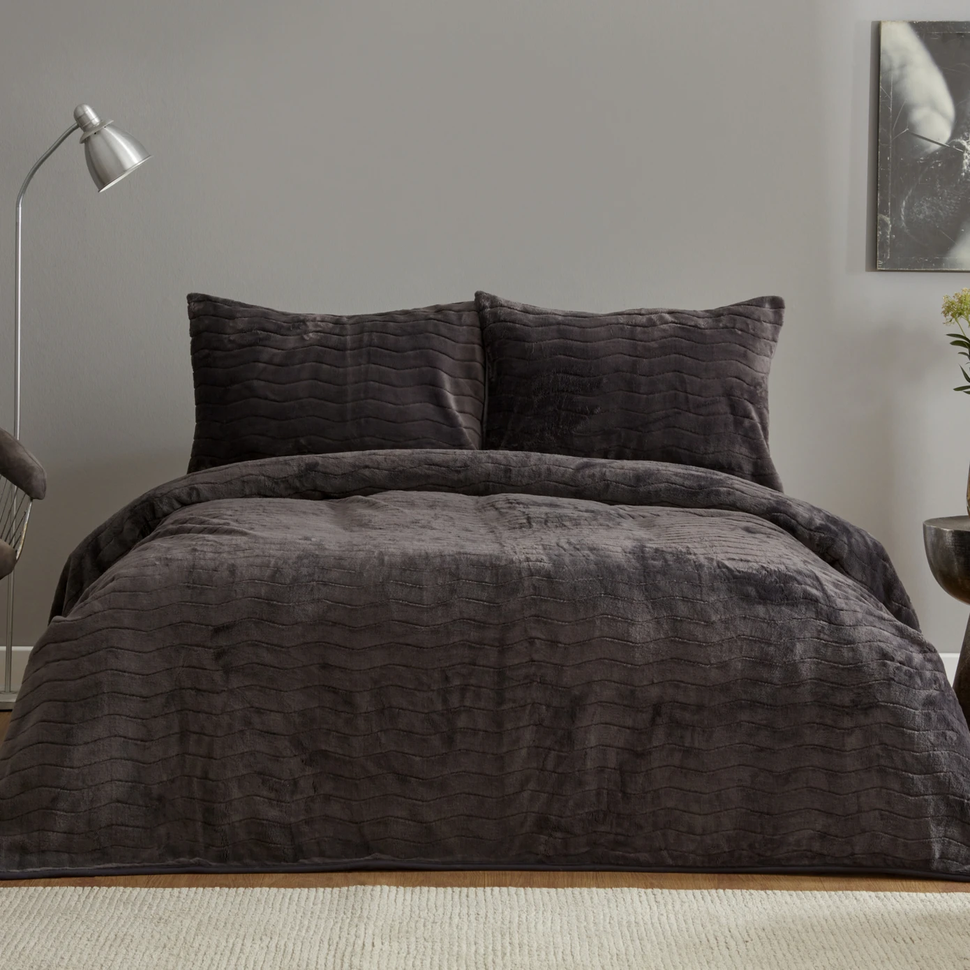 KH HERA GREY SOFT CIFT KISILIK YATAK ORTUSU SET