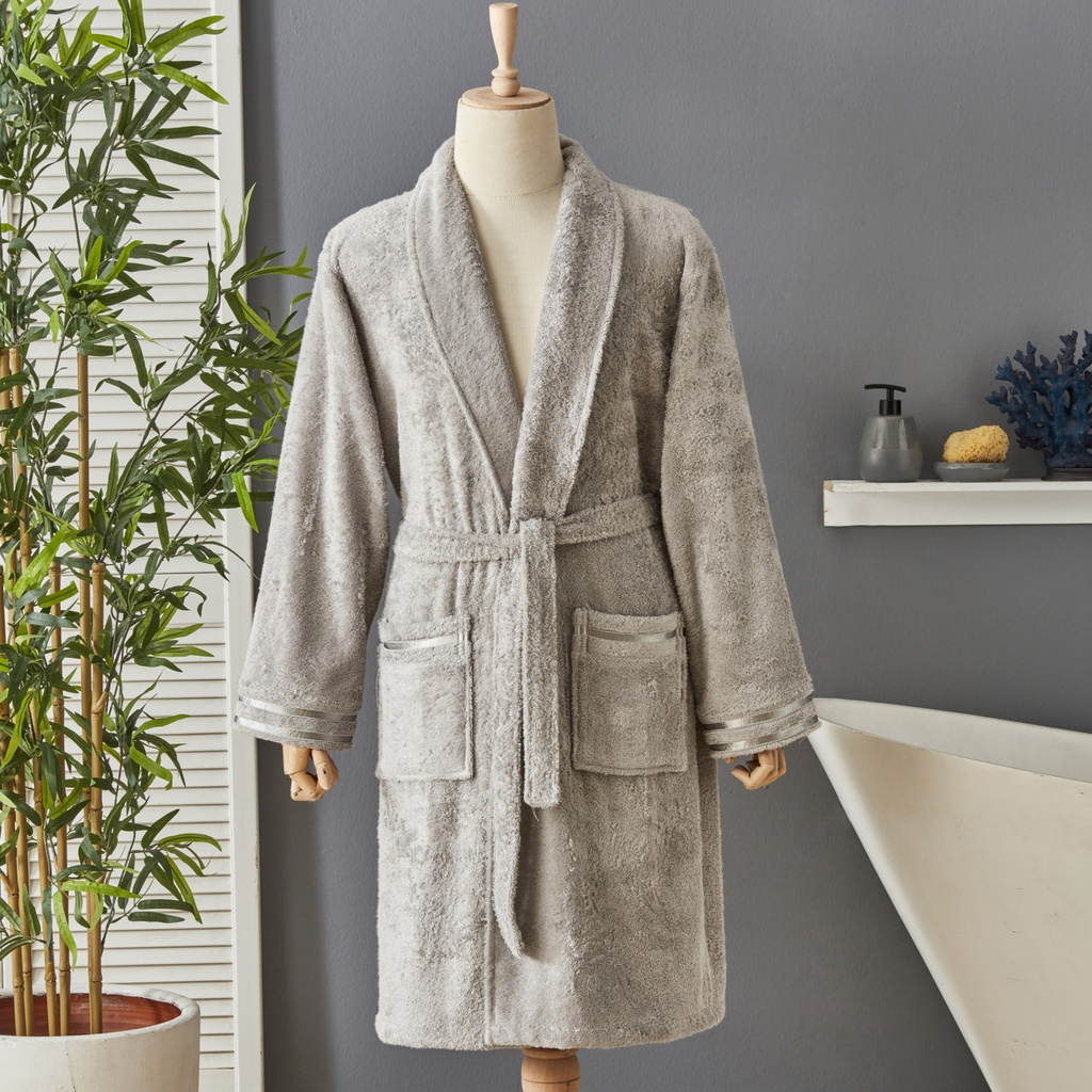 NAU RIOS BATHROBE GRAY S-M