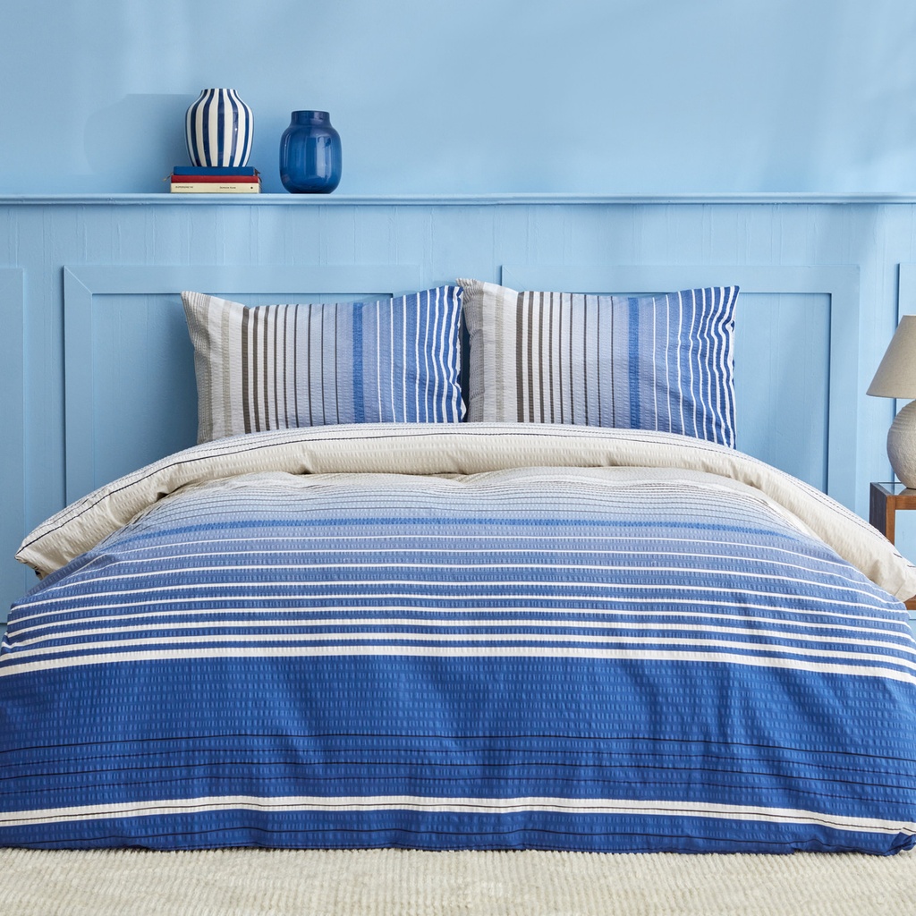 NAU OLYMPUS STRIPE BLUE ÇİFT KİŞİLİK NEVRESİM TK