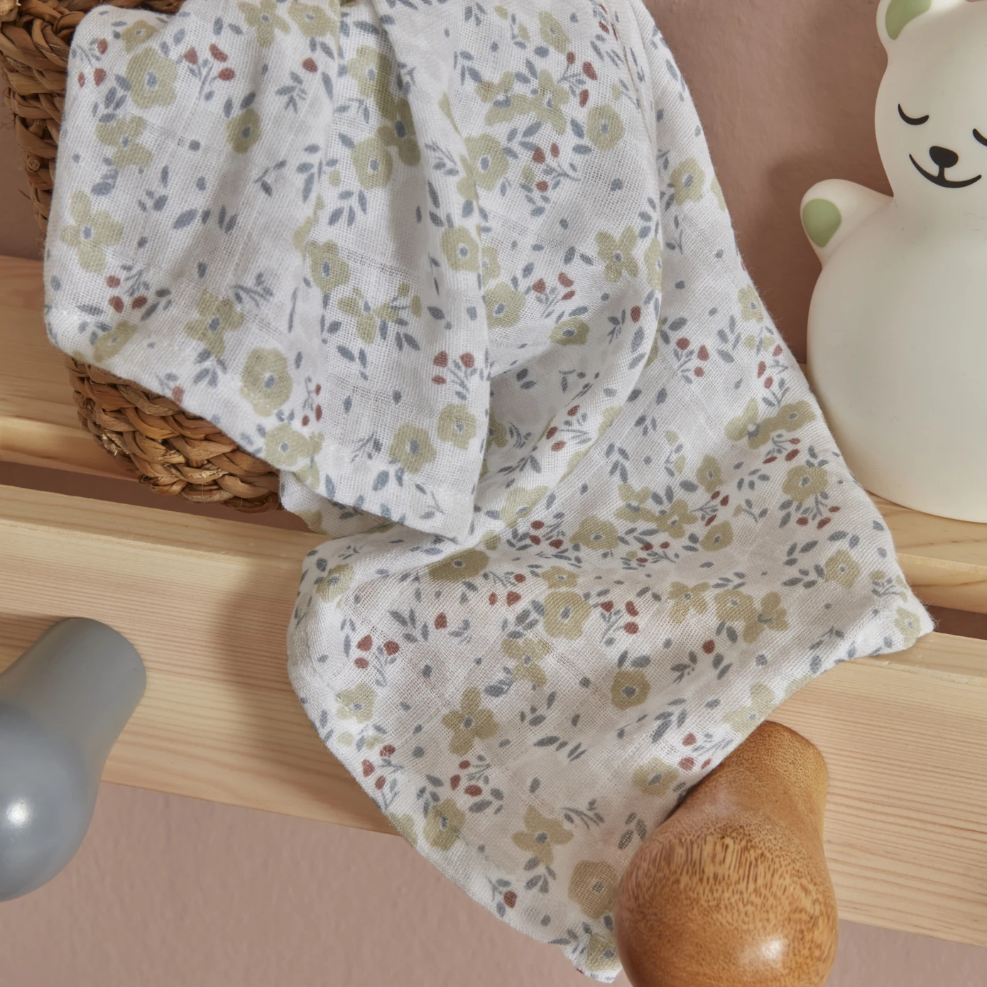 KARACA HOME LITTLE FLOWERS BABY MUSLIN SET OF 2