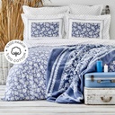 KH CELERINA BLUE RNF DOUBLE KS DUVET COVER SET (FITTED) (PP)