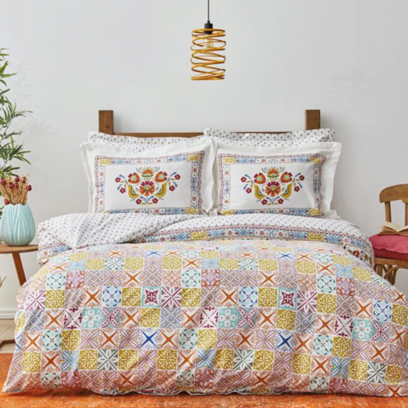 طقم غطاء لحاف KH LUMINA YELLOW DOUBLE KS (PP)