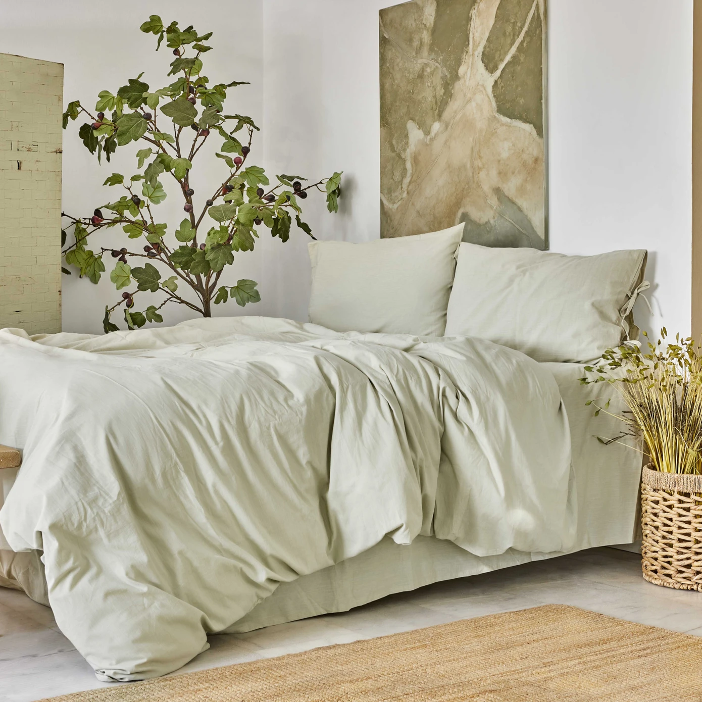 4 ELEMENT BEIGE DOUBLE KS DUVET COVER TK EARTH