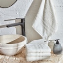 KH ROAD OFF WHITE 4-PIECE TOWEL SET 50X90