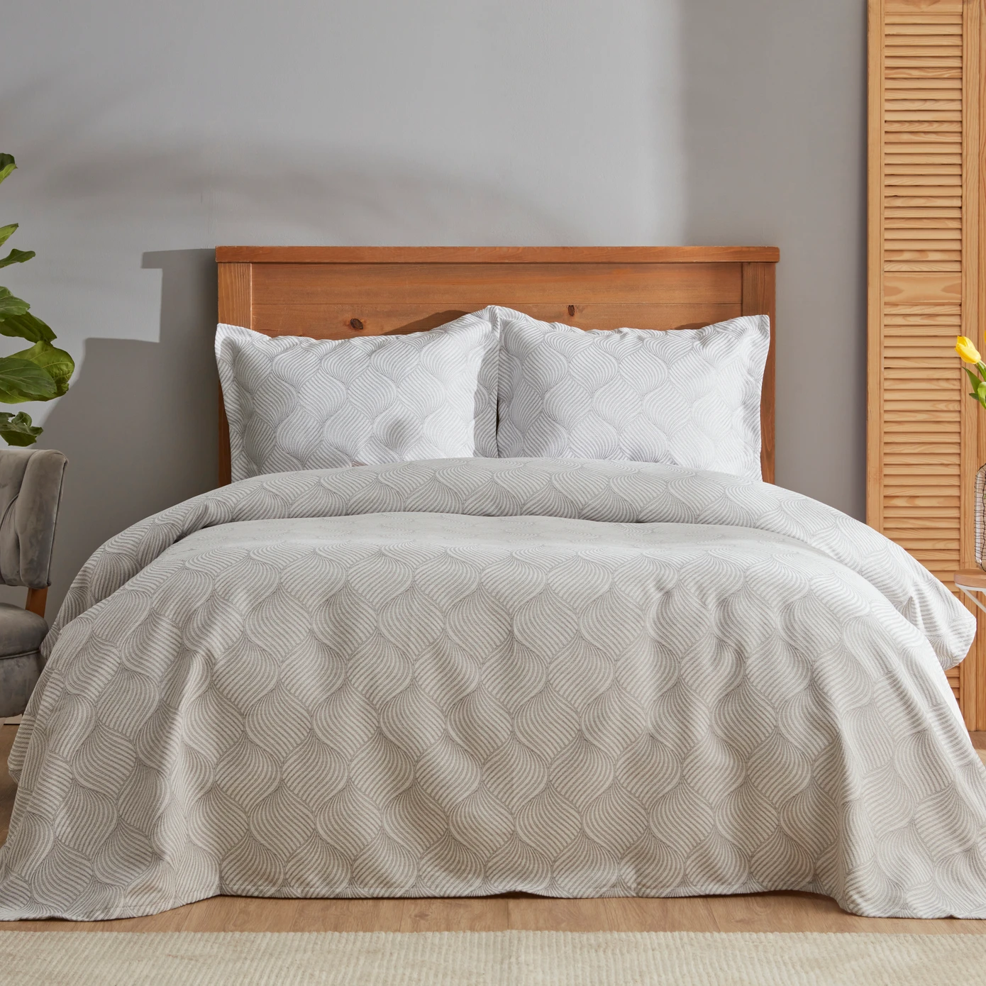 KH OYSTER GRAY DOUBLE KS BED MATTRESS