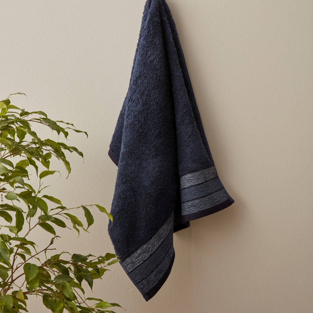 KH DENIM BLUE WAVES FACE TOWEL 50X90 CM