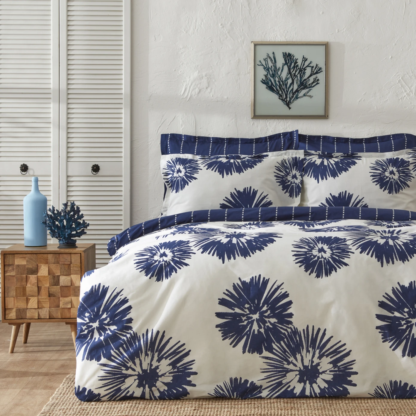 غطاء لحاف NAU COREL SEA DOUBLE RNF 100% قطن TK