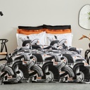 CREA BLACK 100% PMK DOUBLE KS DUVET COVER TKM
