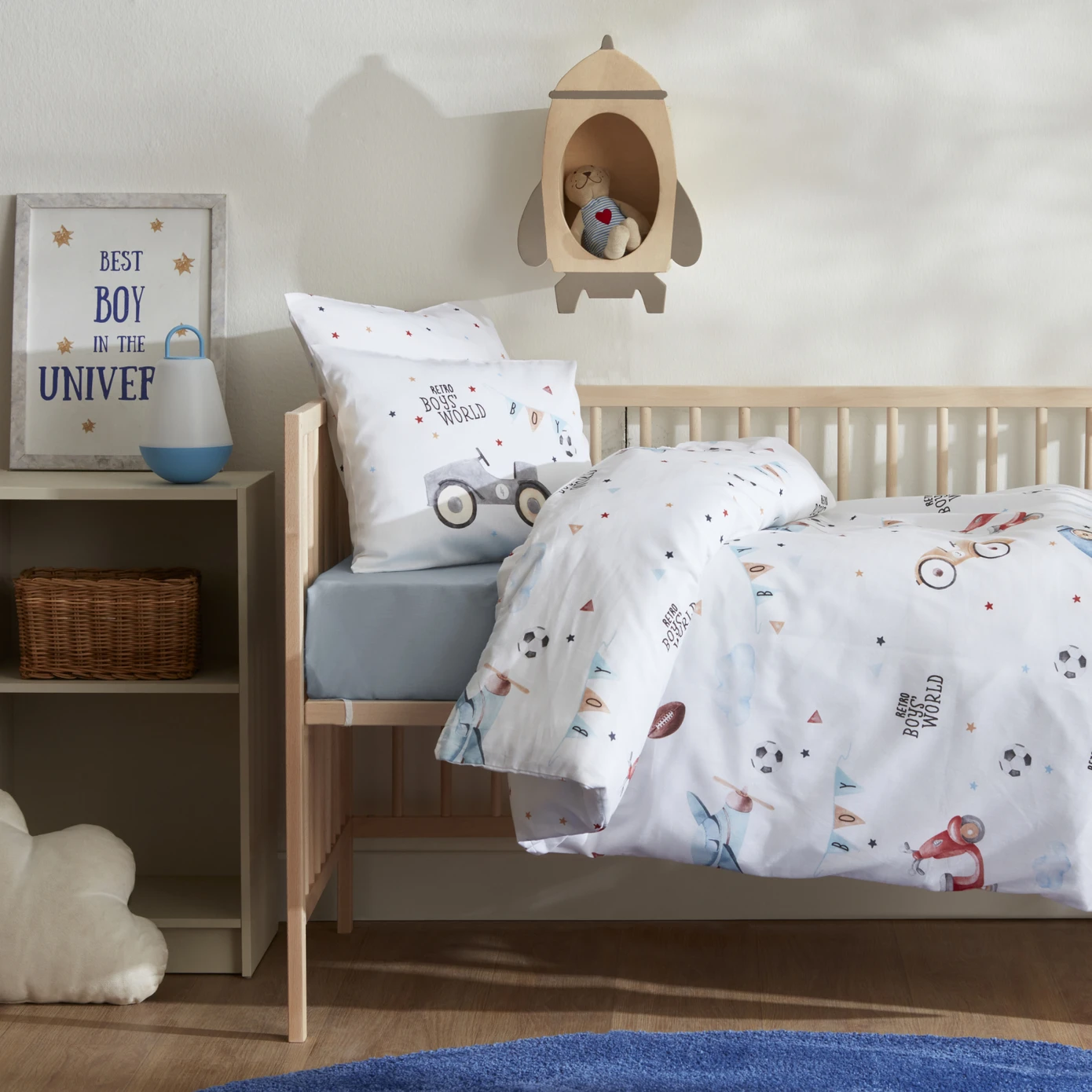 KARACA HOME BABY RETRO CAR DUVET COVER TK