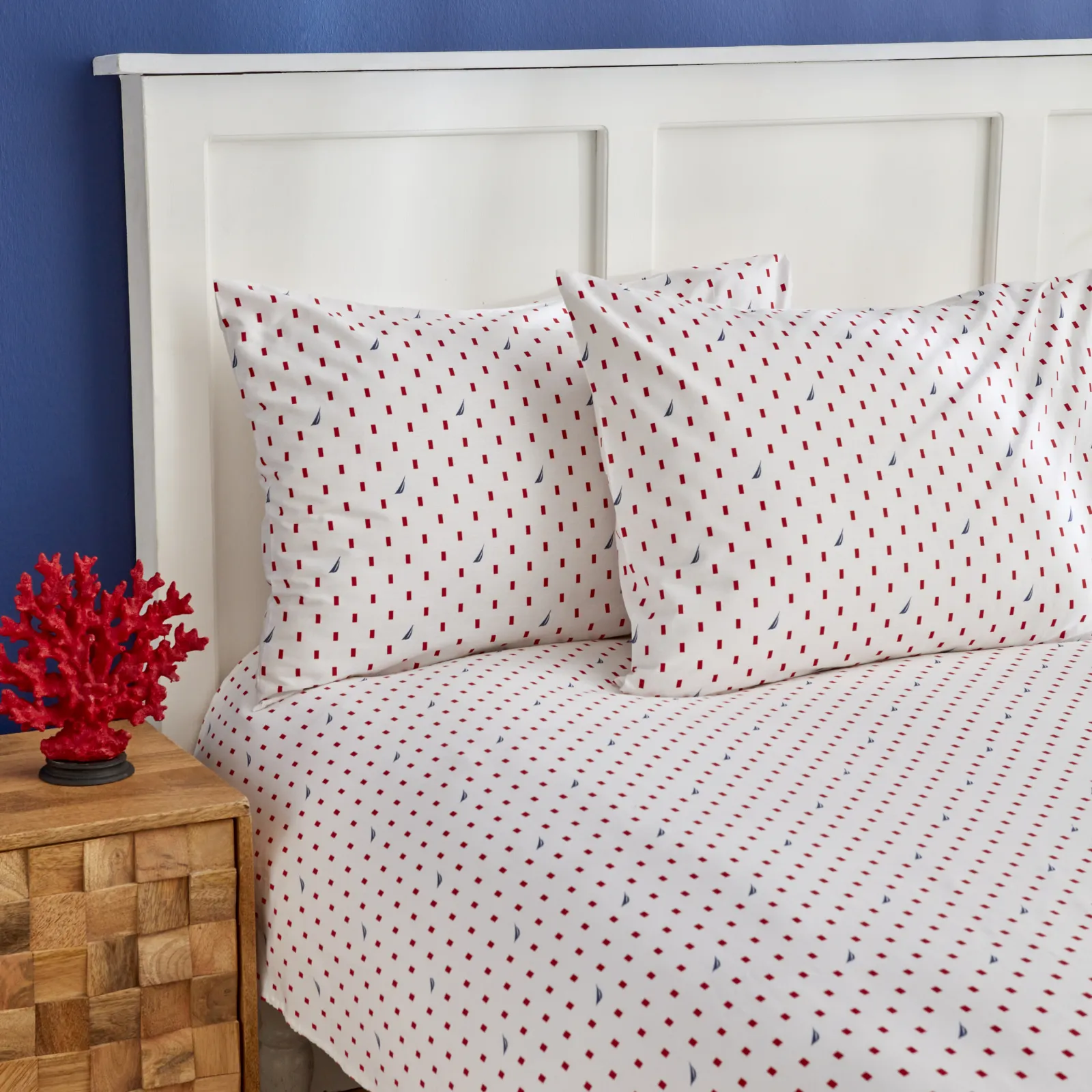 NAU SAILBOARD RED مجموعة ملاءات مزدوجة