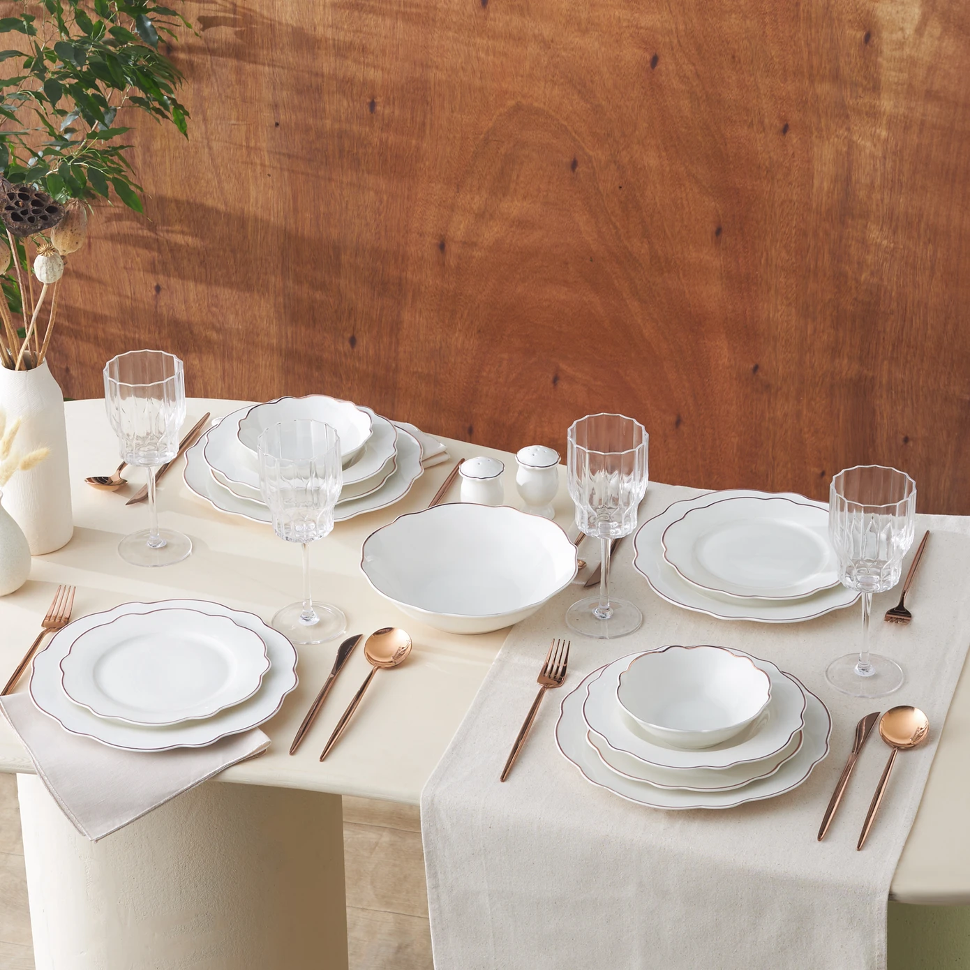 KARACA DAISY ROSE WAVE SHAPE BOL KASELİ 27 PRÇ 6 KŞLK YMT