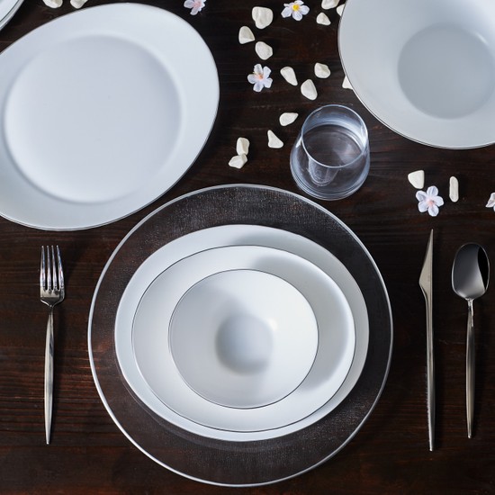 KARACA PURE 26 PARÇA 6 KİŞİLİK OPAL YEMEK TAKIMI