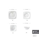 كاراجا فلافا طقم عشاء كريمبوني 24 قطعة لـ 6 أشخاص