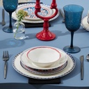 KARACA ANCIENT 24 PIECES PORCELAIN DINNER SET FOR 6 PEOPLE