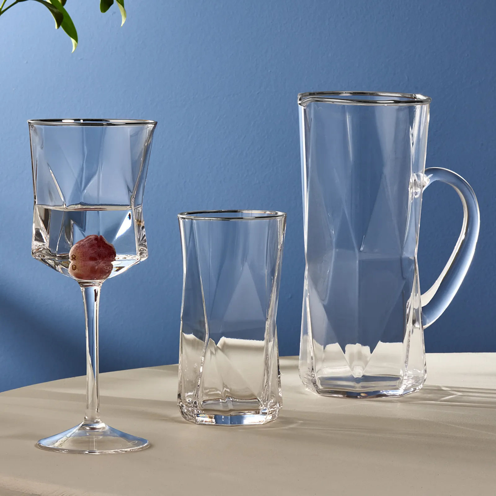 KARACA PARLA PLATINUM 25 PIECES GLASS SET