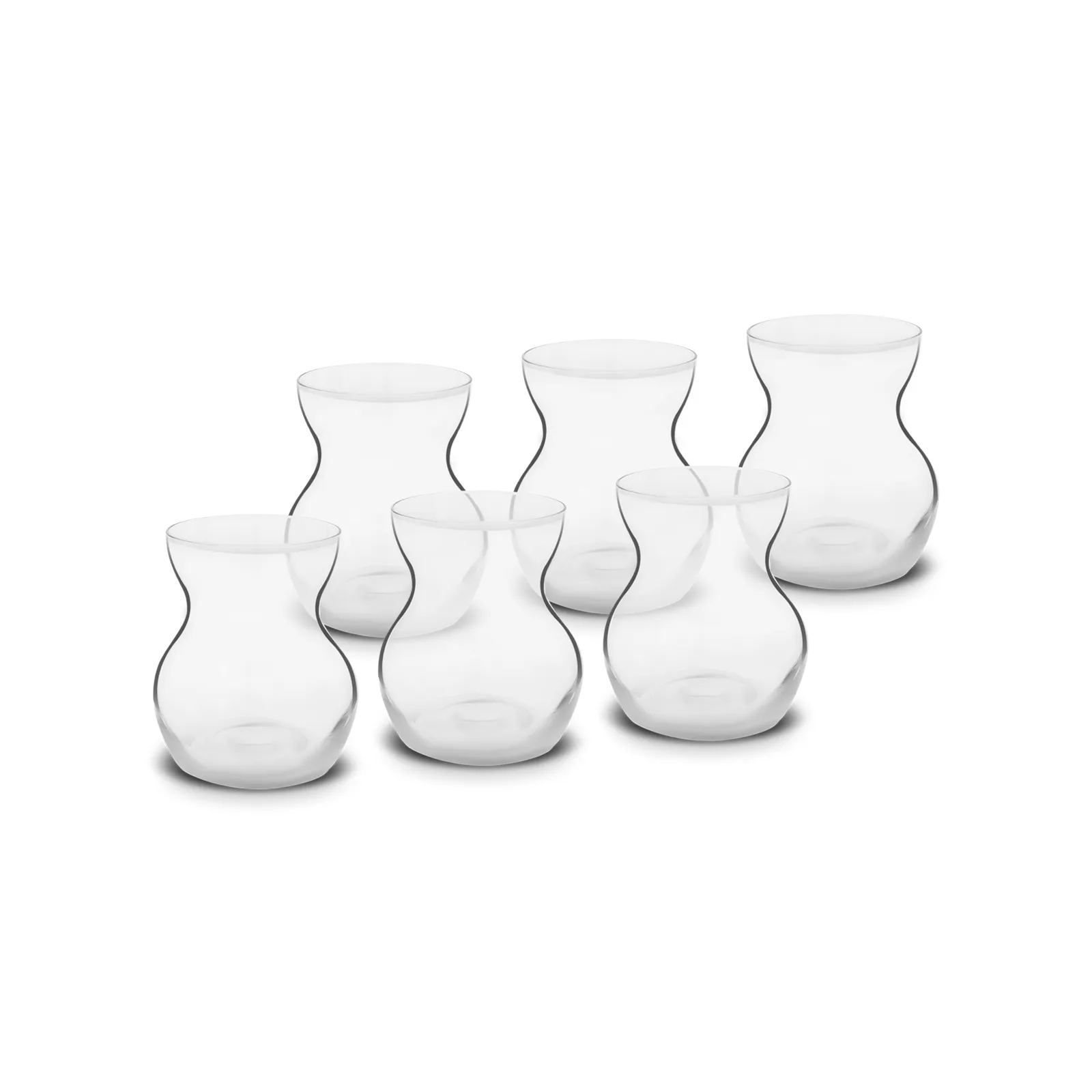 KARACA GÖBEKLITEPE 6-PIECE TEA CUPS SET