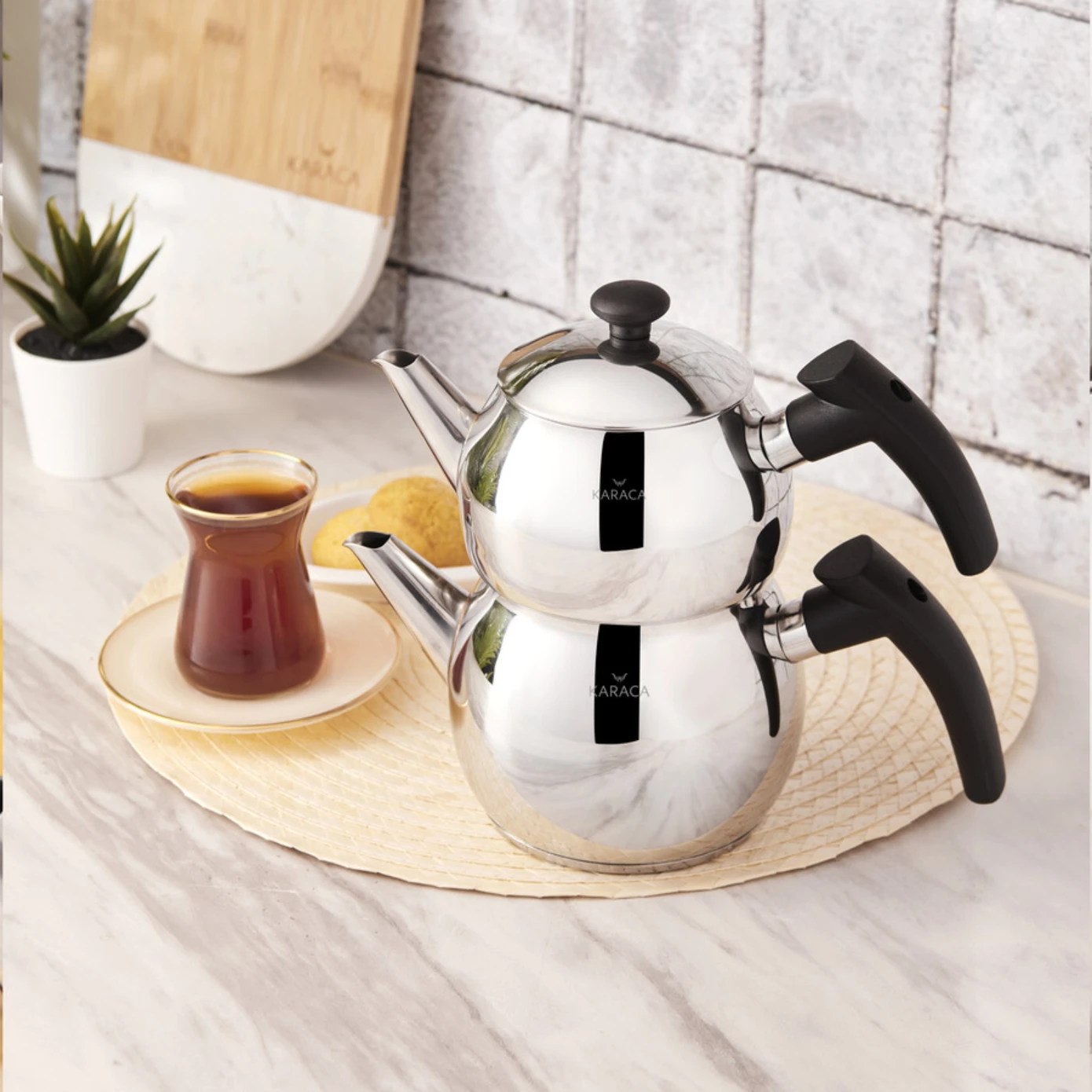 KARACA ADELYA MINI SIZE TEAPOT SET BLACK
