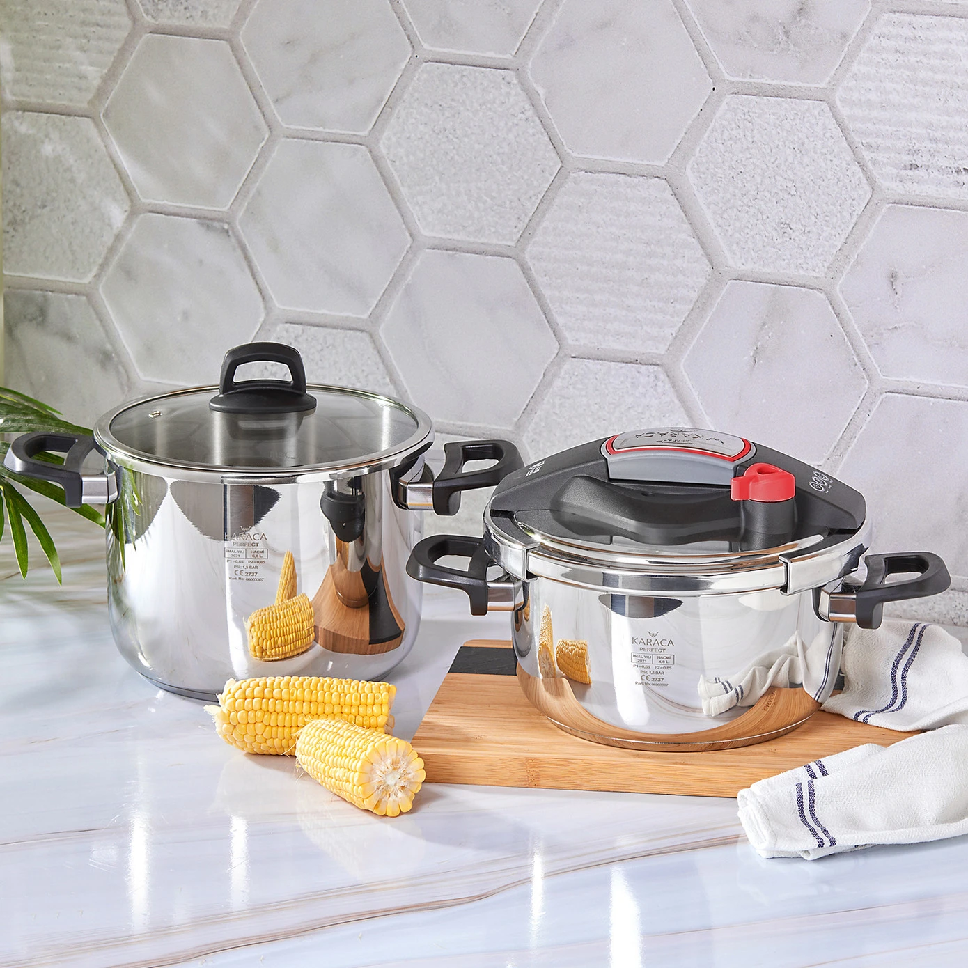 KARACA PERFECT RED 4+6 L DÜDÜKLÜ TENCERE SETİ