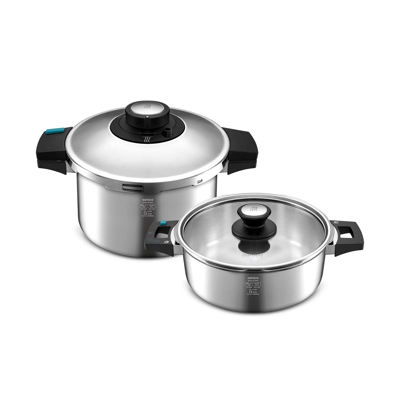 KARACA QUICK&SAFE 4+6L PRESSURE COOKER SET