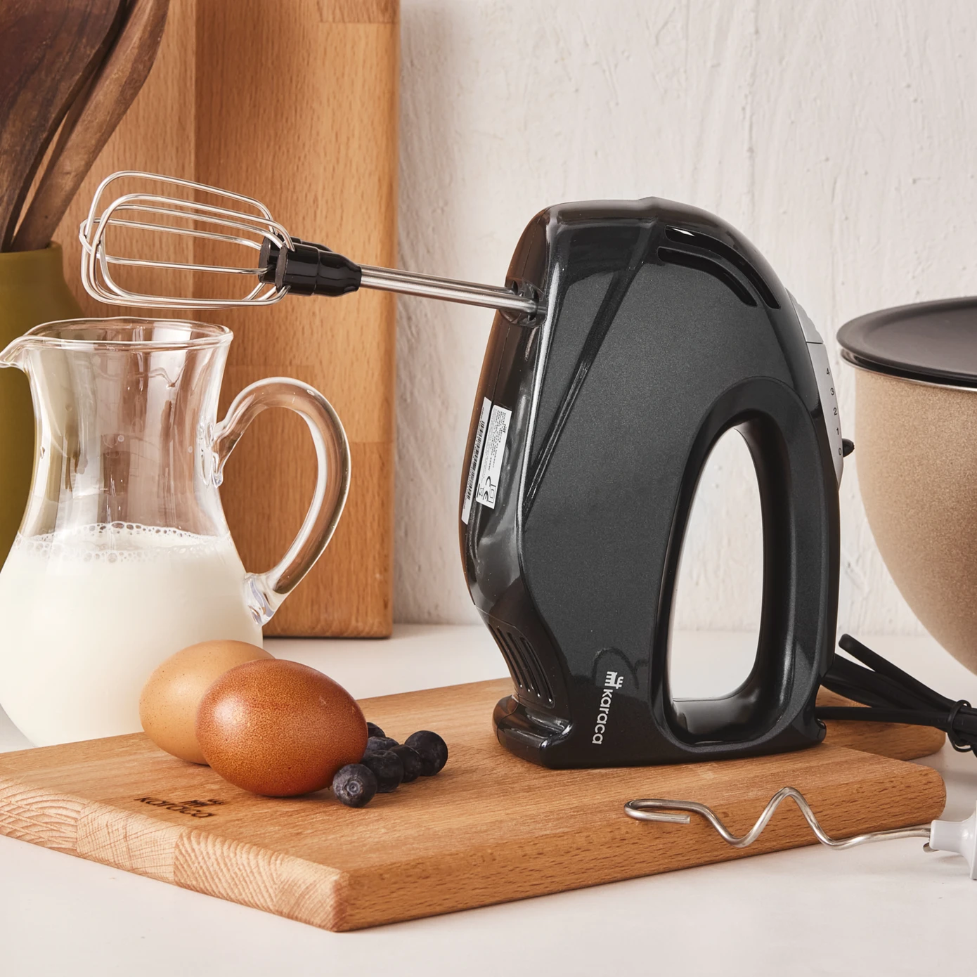 KARACA SHINY BLACK HAND MIXER