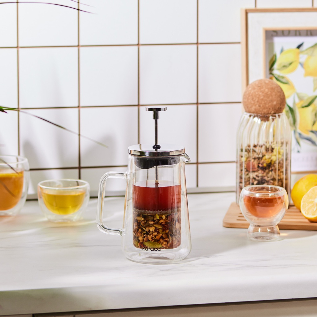 KARACA PIA KONİK 350 ML METALİK FRENCH PRESS