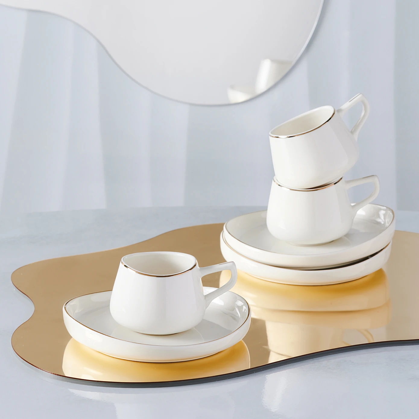 KARACA STREAMLINE HOLE 80 ML COFFEE CUP FOR 6 PEOPLE