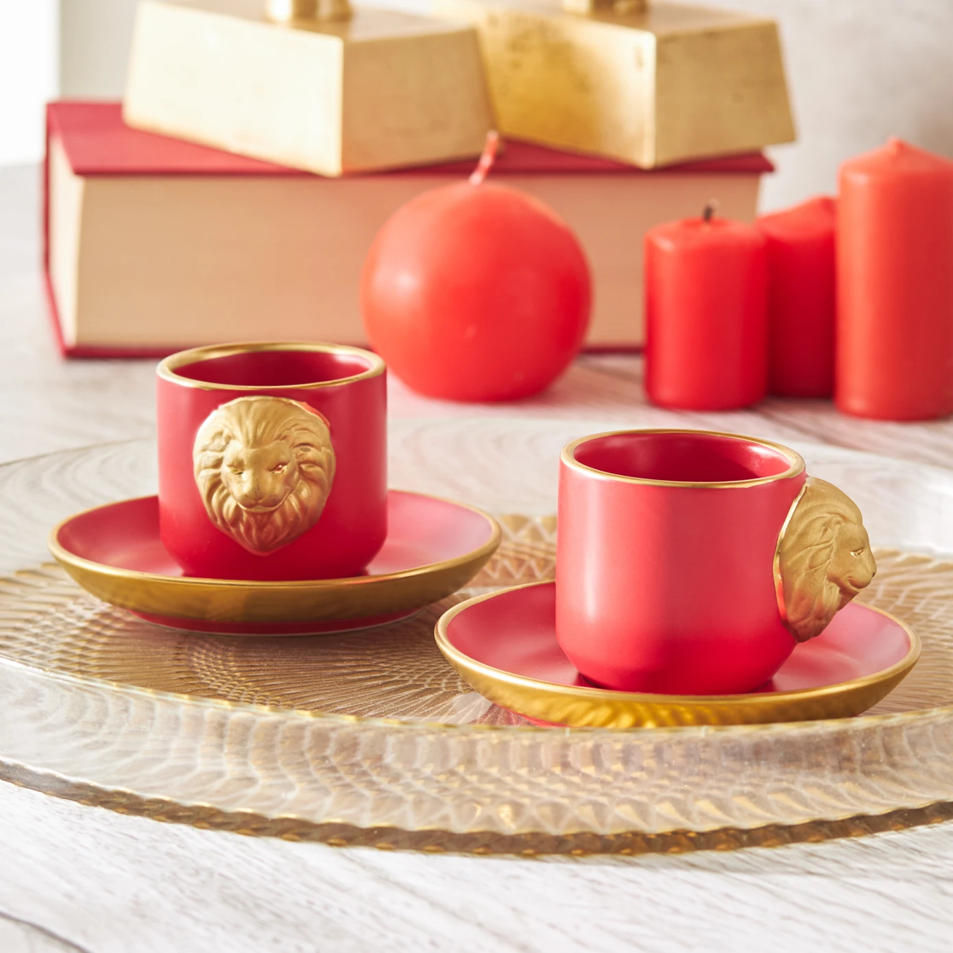 KARACA LION 75 ML ESPRESSO CUP FOR 2 PEOPLE