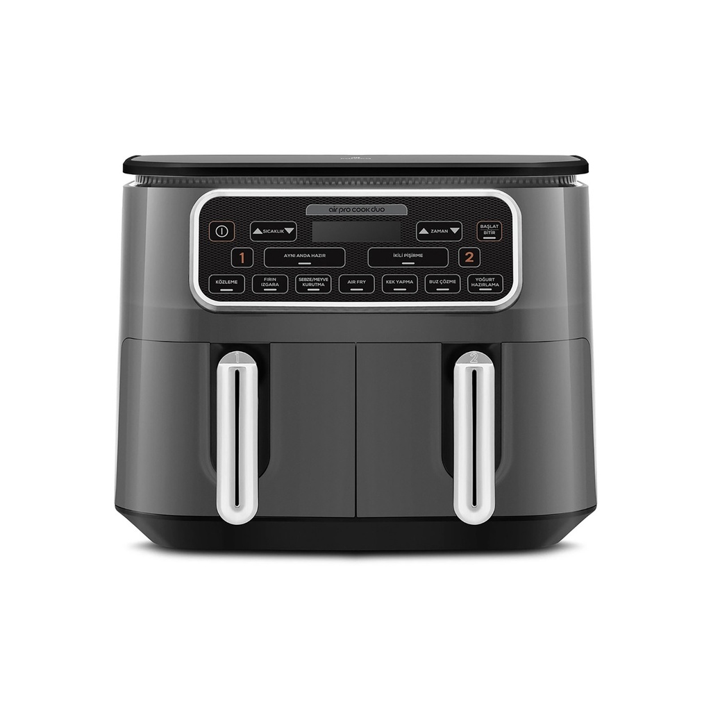 KARACA AIR PRO COOK DUO KÖZ XXXL 8 L AIRFRYER SPACE GRAY