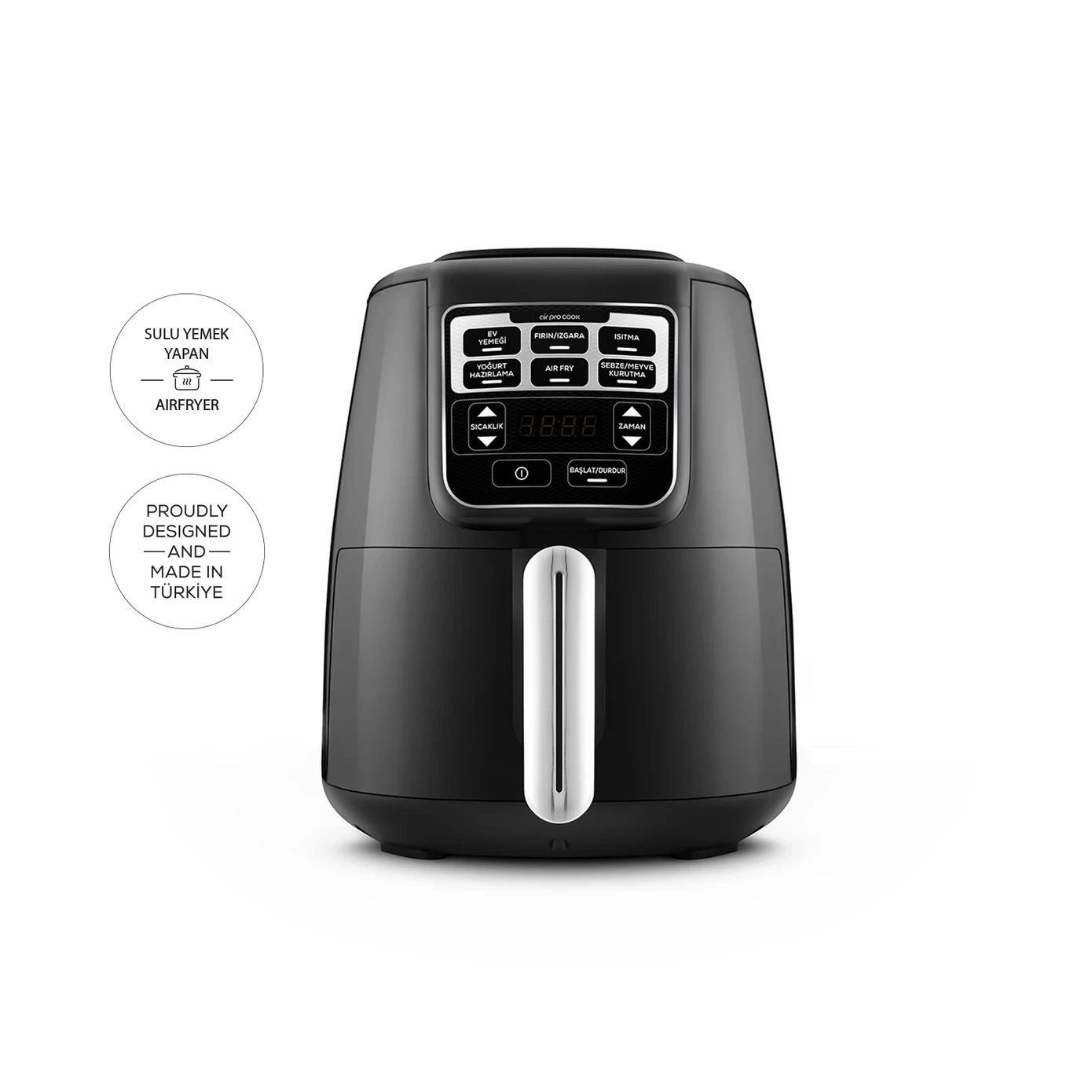 KARACA AIR PRO COOK XL 2IN1 KONUŞAN AIRFRYER BLACK CHROME