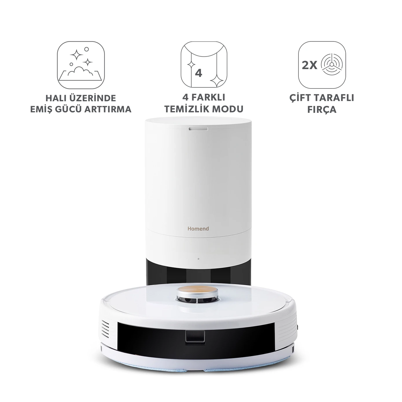 HOMEND ALEX LASER POWER 2 IN 1 ROBOT VACUUM WITH MOP