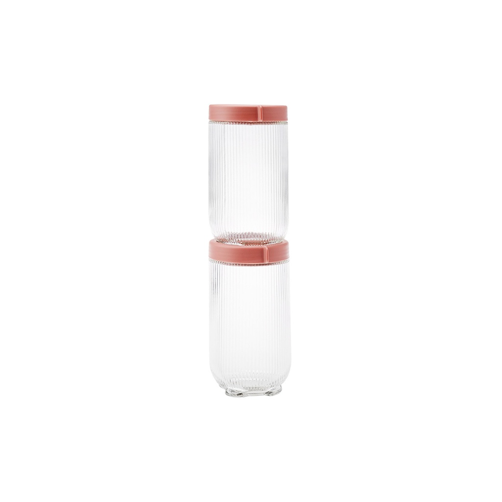 KARACA RIBBED 900 ML 2'Lİ SAKLAMA KABI