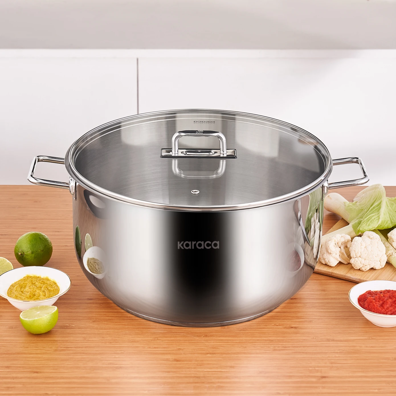 كاراجا جريس قدر ستيل 34 سم 15,7 لتر