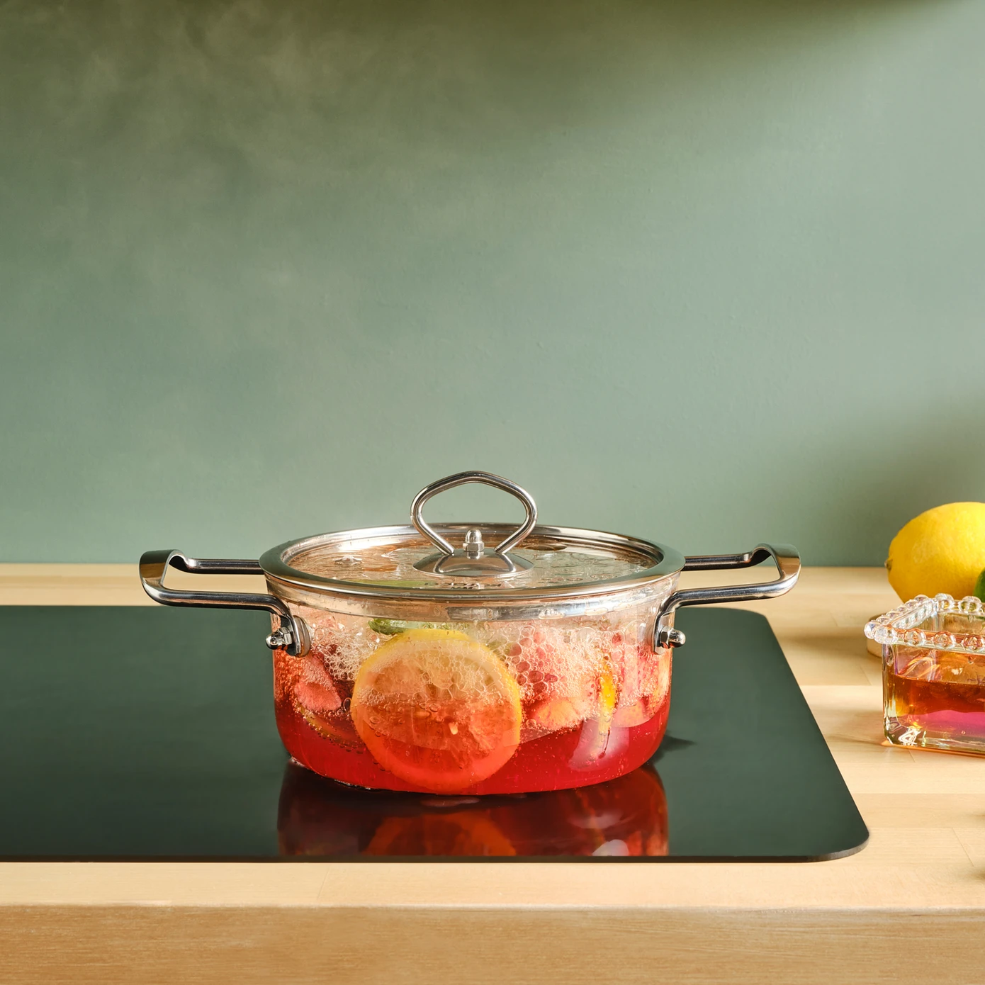 KARACA AMORE CAM 16 CM DERİN TENCERE