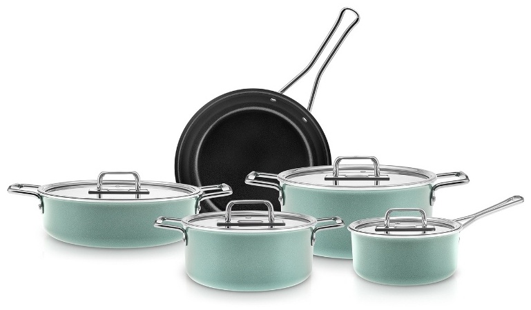 KARACA SWISS CRYSTAL MASTERMAID 9 PIECES TEN SET CABBAGE GREEN