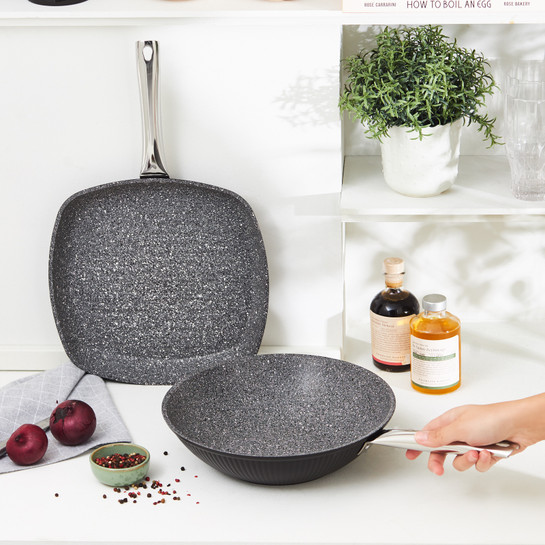 KARACA BIOGRANIT LEONA 28 CM WOK-GRILL SET