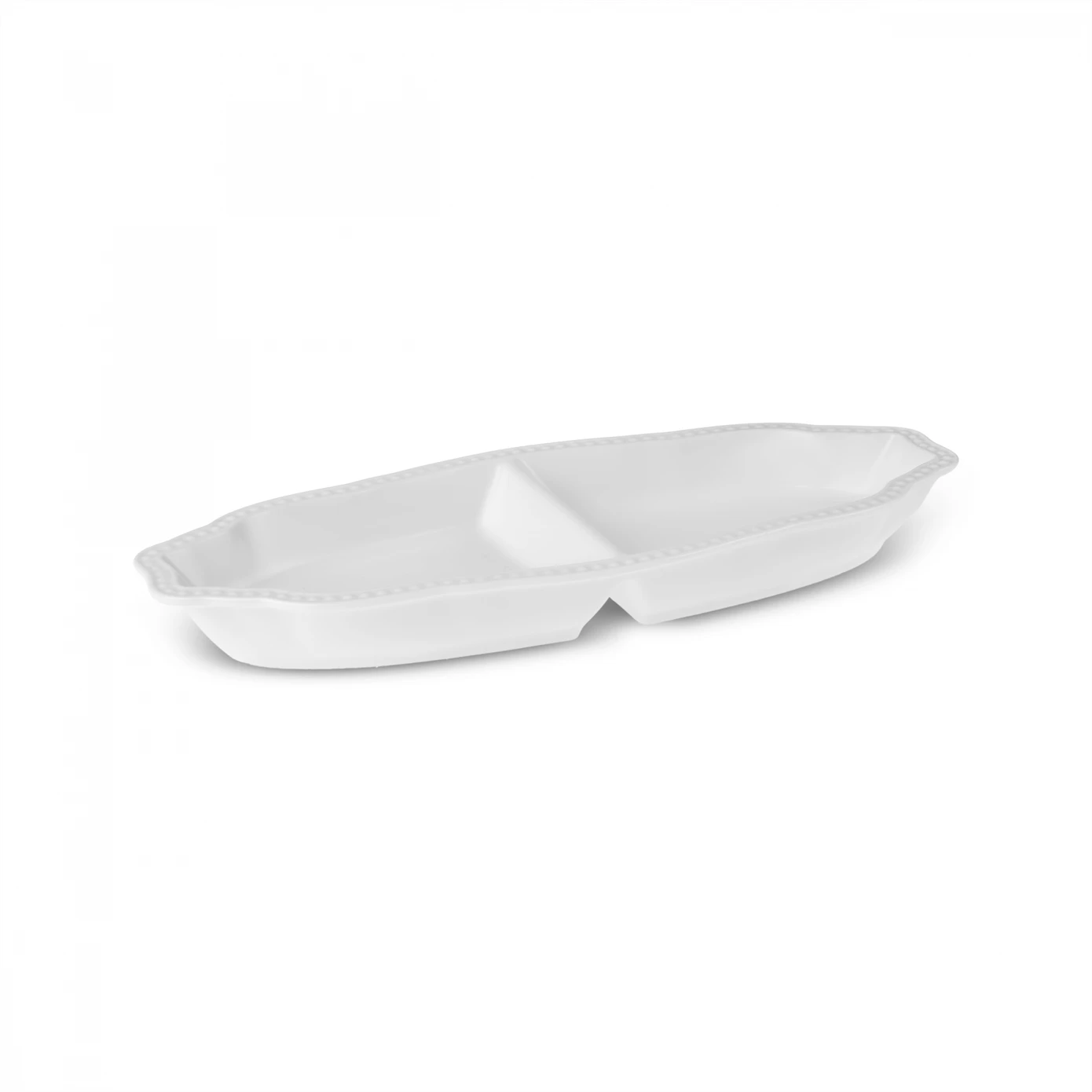 KARACA CARMEN LACE 2 COMPARTMENT PRESENTATION PLATE 25 CM