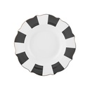 KARACA NEW ROMANTIC BLACK THICK STRIPED POWER PLATE 24CM