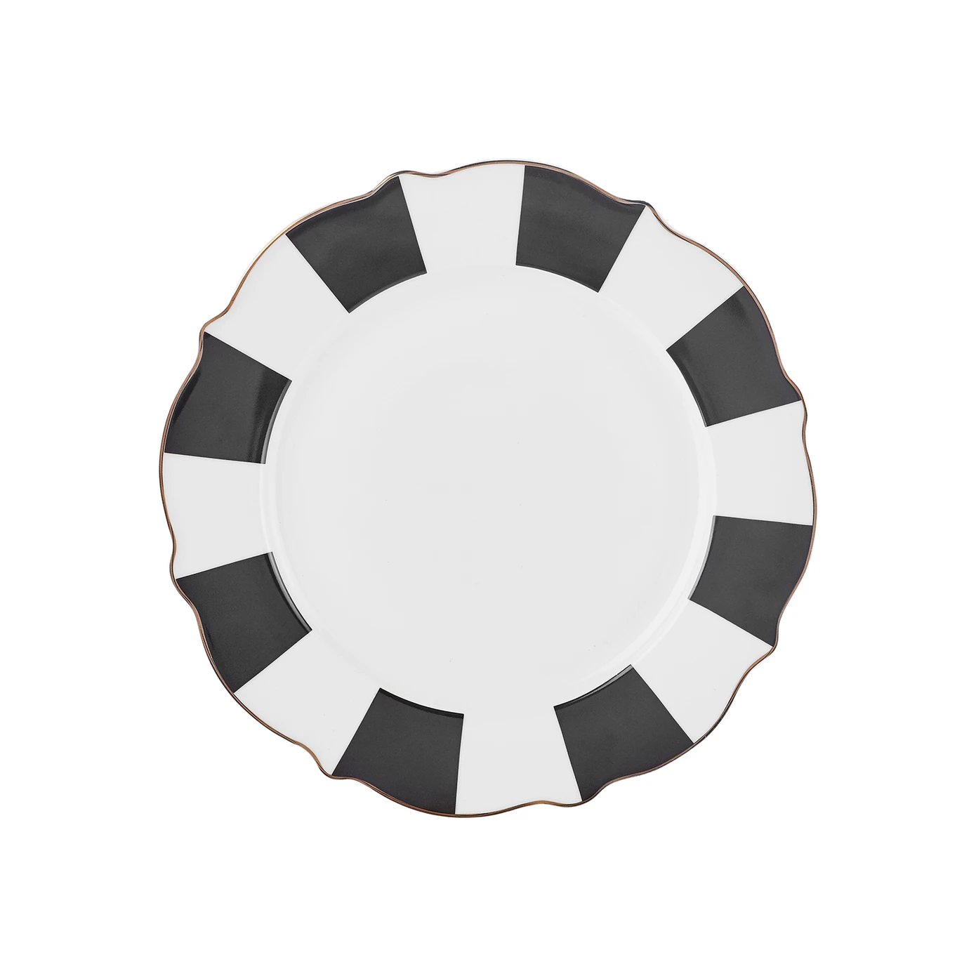 KARACA NEW ROMANTIC SİYAH KALIN ÇİZGİLİ PASTA TABAĞI 21CM