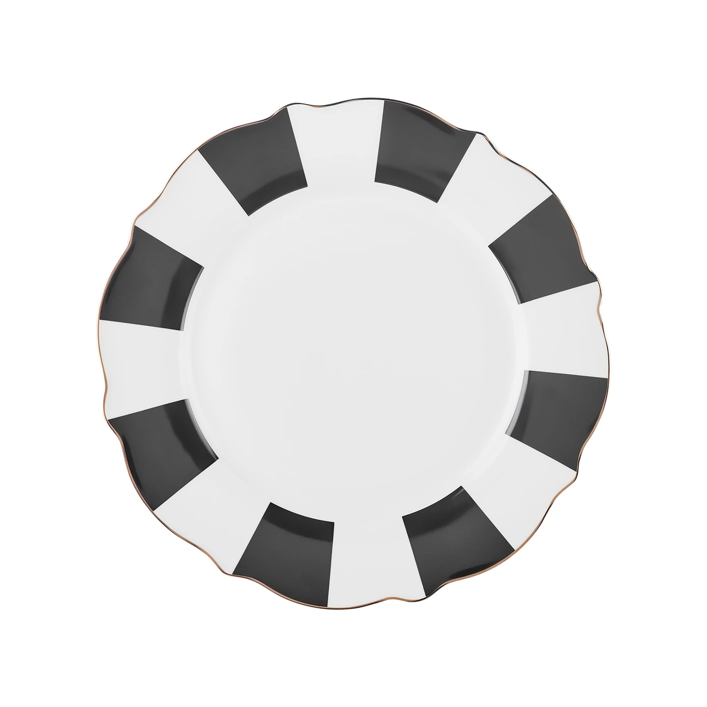 KARACA NEW ROMANTIC SİYAH KALIN ÇİZGİLİ SERVİS TABAĞI 27CM