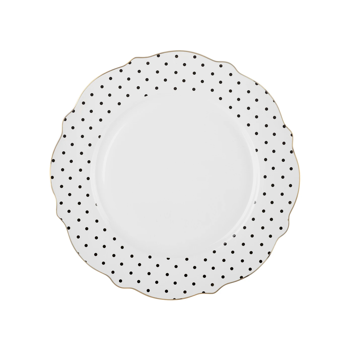 KARACA NEW ROMANTIC BLACK polka dot serving plate 27CM
