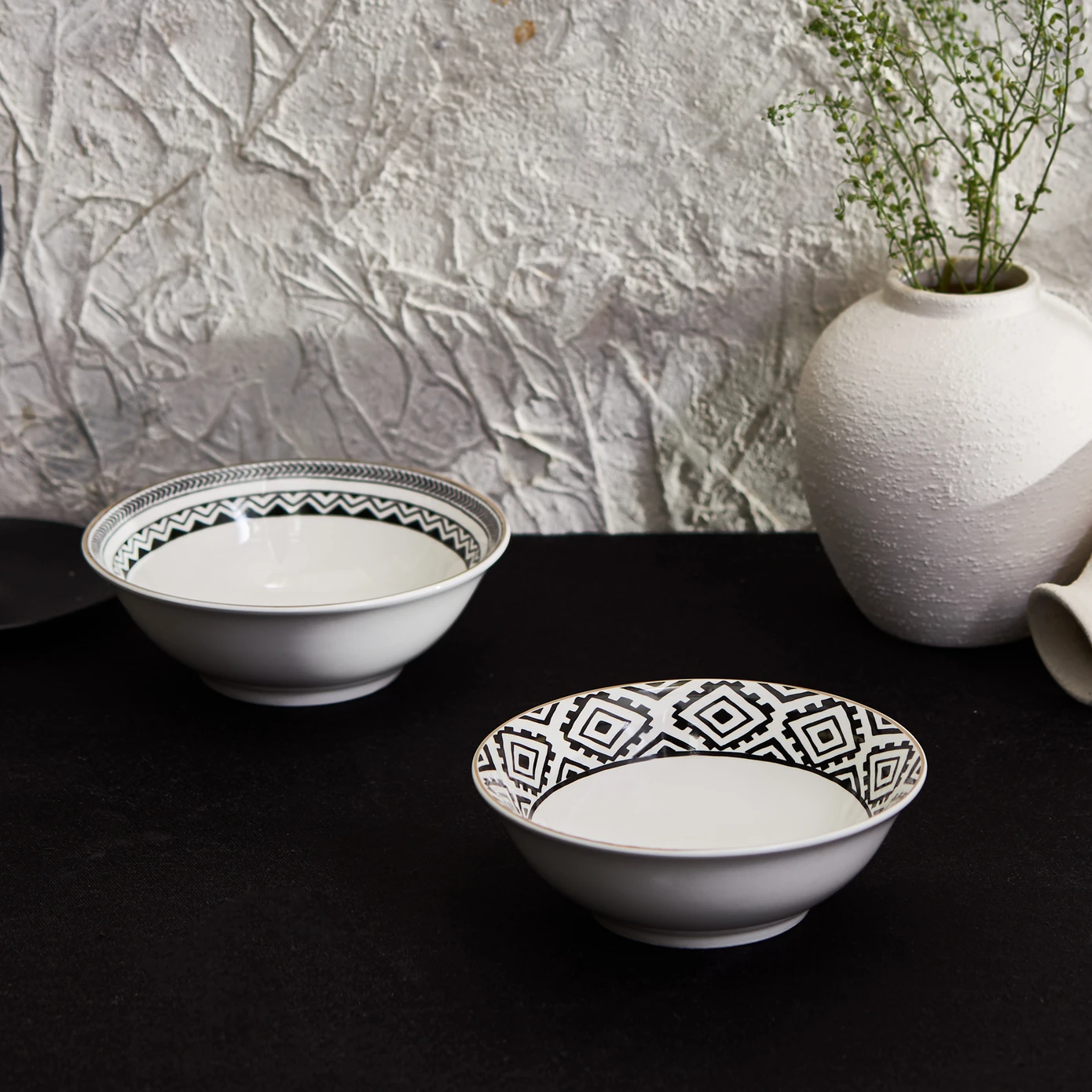 KARACA SILK ROAD EYE MOTIF BOWL 14 CM