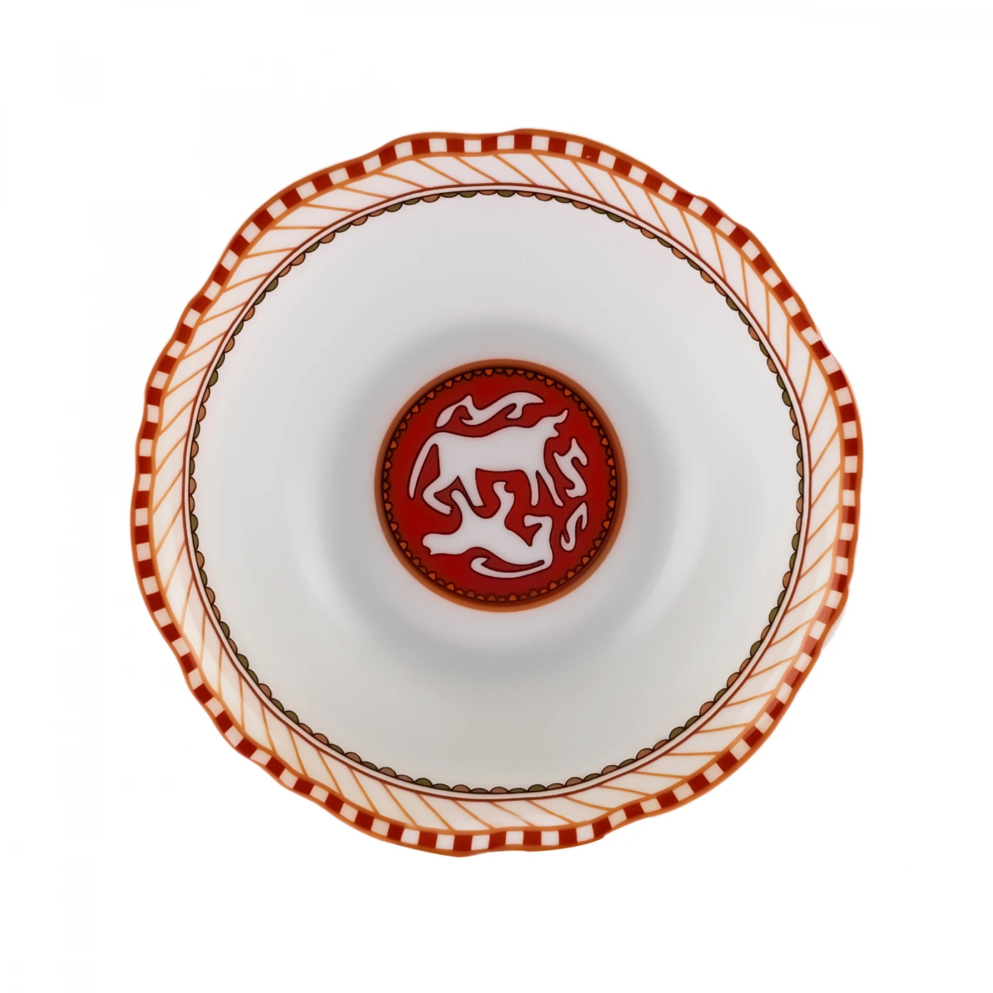 KARACA X ARSLANTEPE DALGALI 14CM ÇİFT HAYVAN KASE