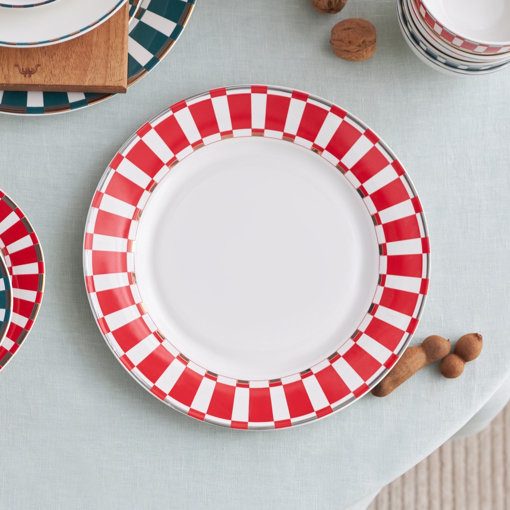 KARACA ARIES RED SERVICE PLATE