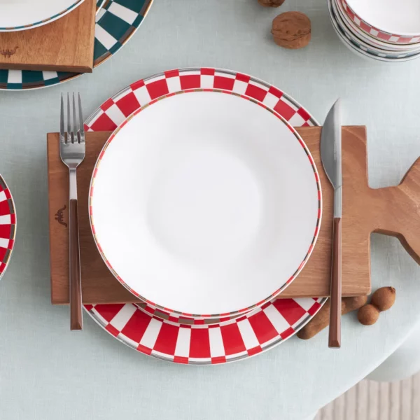 KARACA ARIES RED DINNER PLATE