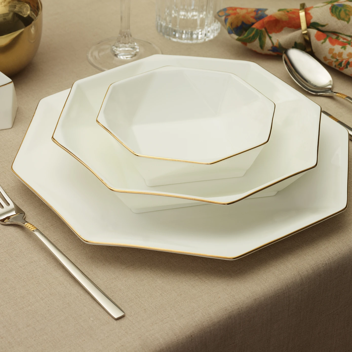 KARACA FINE PEARL EXTRA LIMITED QUARTZ GOLD 62 PIECE YMT